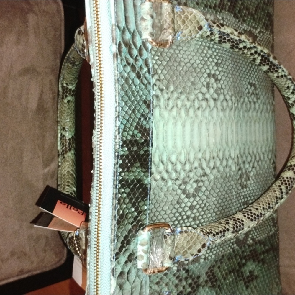 Genuine Python Convertible Handbag NWT - Picture 8 of 12